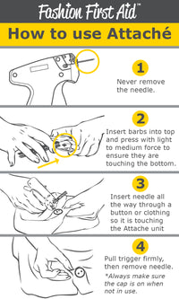 Attaché Replacement- DIY clothing button and hem repair kit